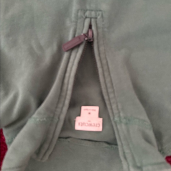 Crewcuts youth boys medium green 1/4 zip pullover sweatshirt top - Picture 2 of 2